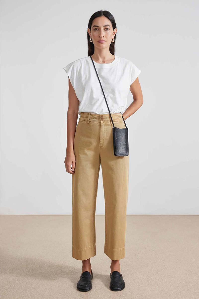 Apiece Apart chino merida  pant - camel detail