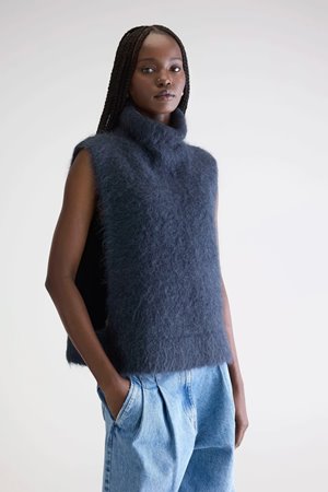 Bellerose daren knitted vest navy Bellerose daren knitted vest navy