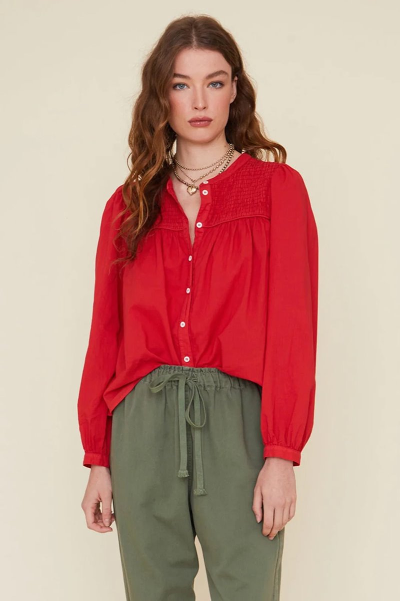 Xirena  trace shirt - redstone