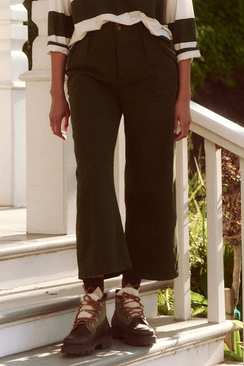 The Great the town pant - dark forest detail The Great the town pant - dark forest detail