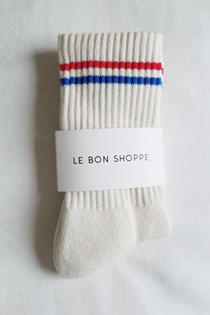 Le Bon Shoppe boyfriend sock - milk