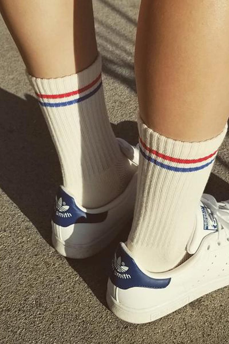 Le Bon Shoppe boyfriend sock - milk side