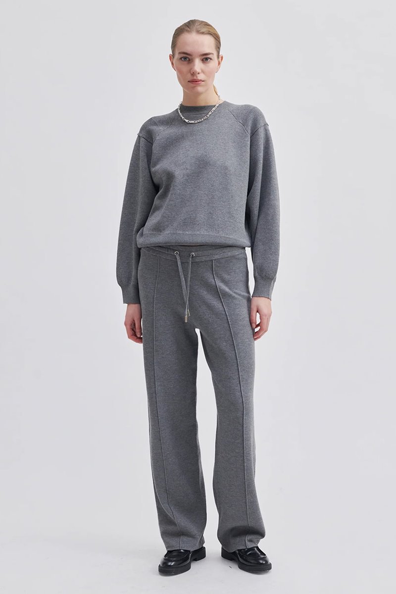Second Female jasamin jersey knit - grey