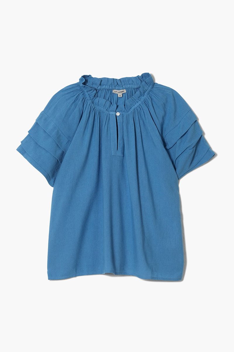 Kj's Laundry florence shirt azure blue 