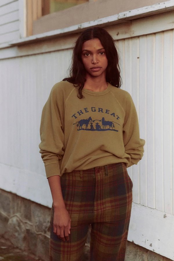 The Great the college sweatshirt - washed fir