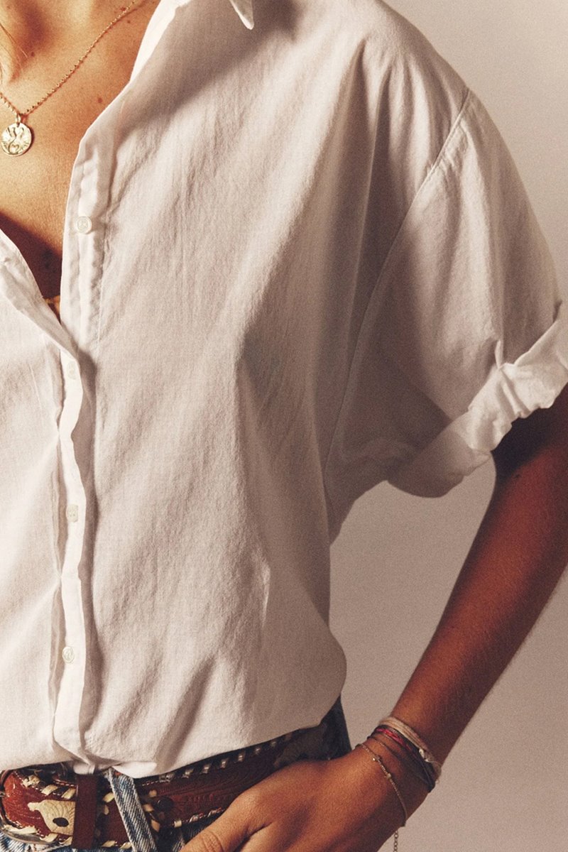 Xirena  channing shirt - white detail