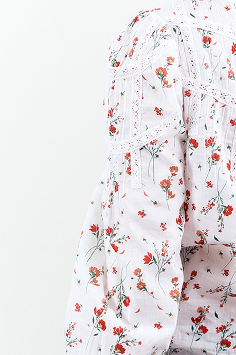 Kj's Laundry sabina top -  titian floral side