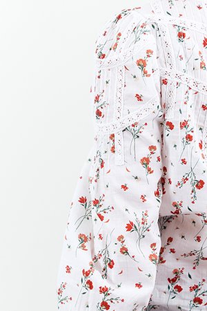 Kj's Laundry sabina top -  titian floral side