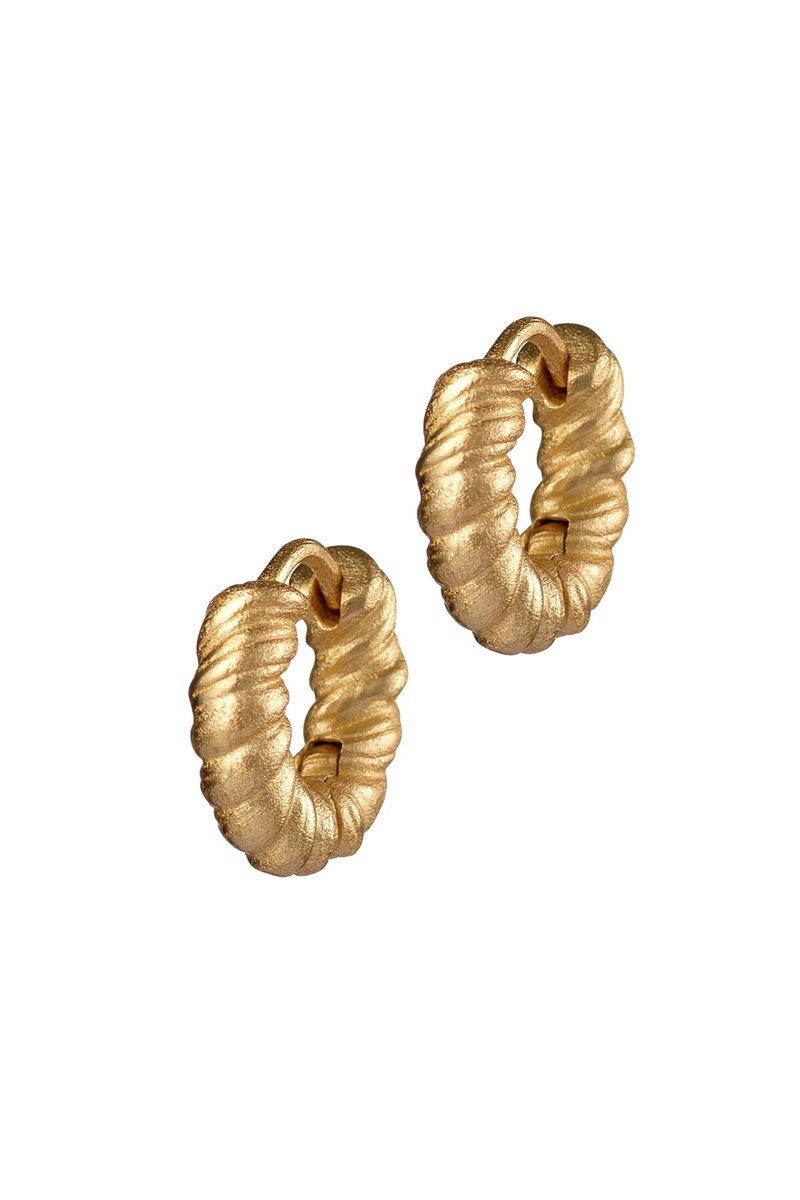 Anni Lu cable hoop earrings