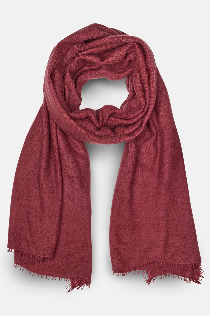 Mouleta  cashmere scarf mulberry 