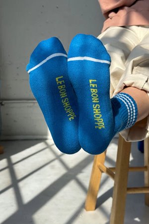 Le Bon Shoppe girlfriend sock - royal blue back Le Bon Shoppe girlfriend sock - royal blue back