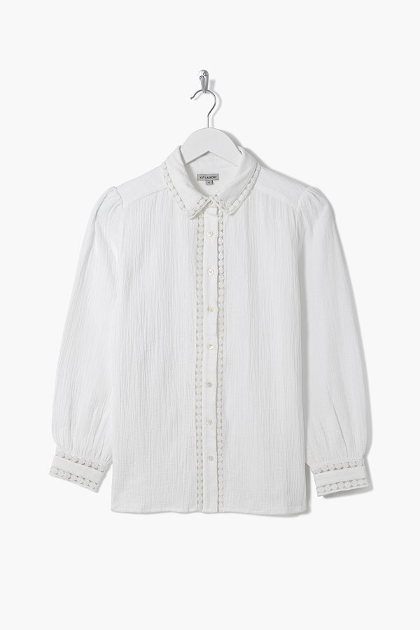Kj's Laundry bella shirt - off white