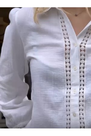 Kj's Laundry bella shirt - off white side Kj's Laundry bella shirt - off white side