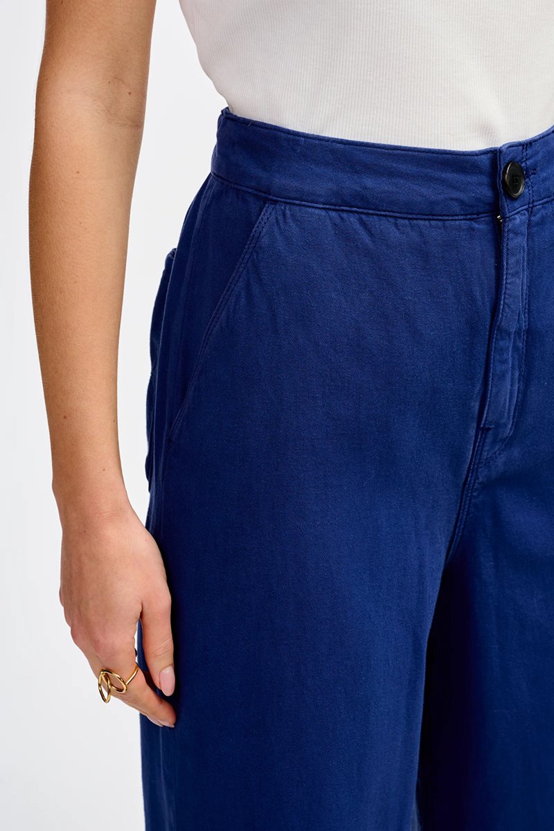 Bellerose pasop pant-  indigo side Bellerose pasop pant-  indigo side