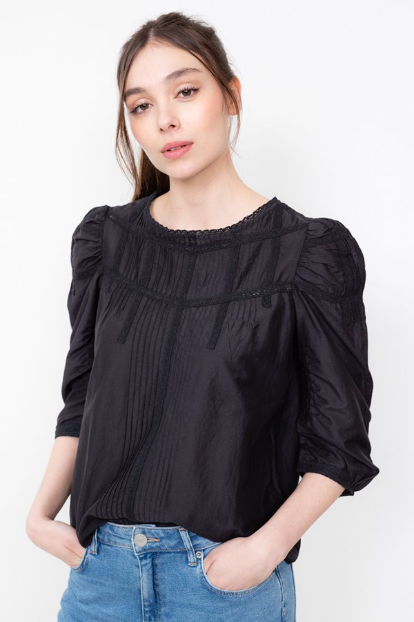 Kj's Laundry sabina top - black