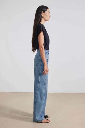 Apiece Apart meridian jean - austin wash detail Apiece Apart meridian jean - austin wash detail