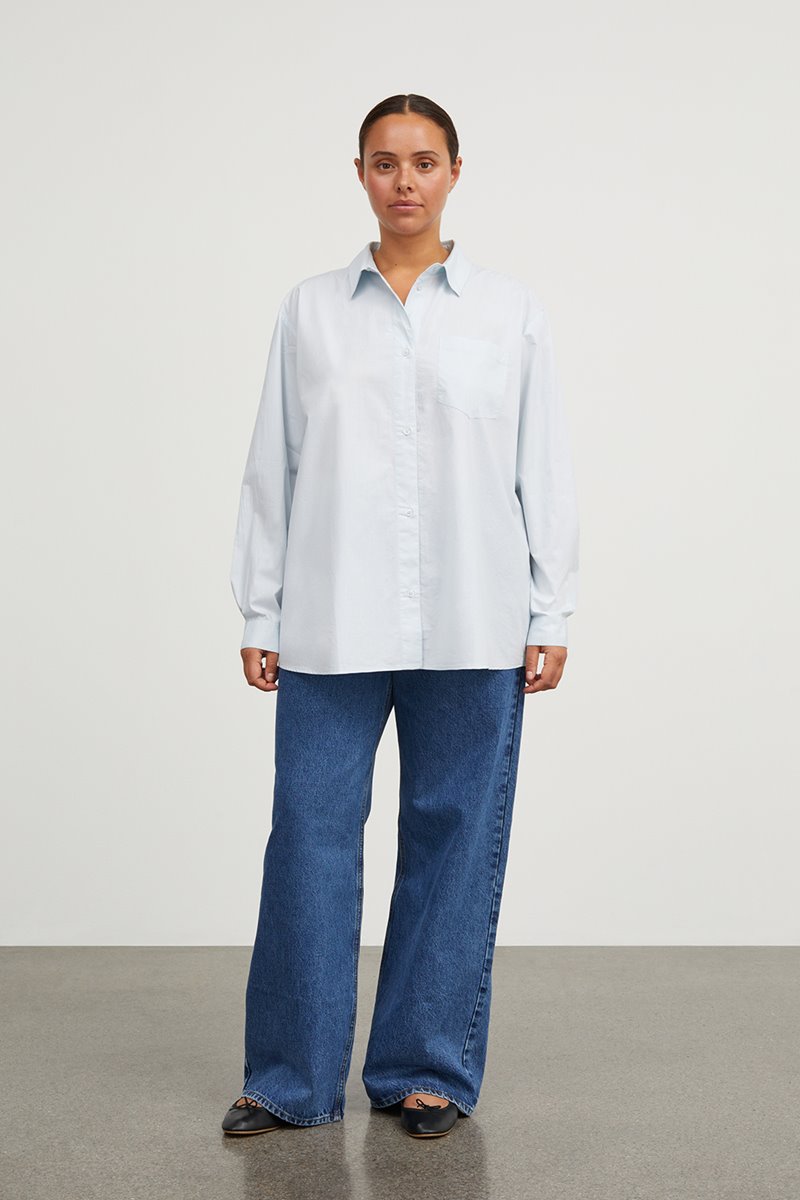 Skall Studio edgar shirt sky blue  back