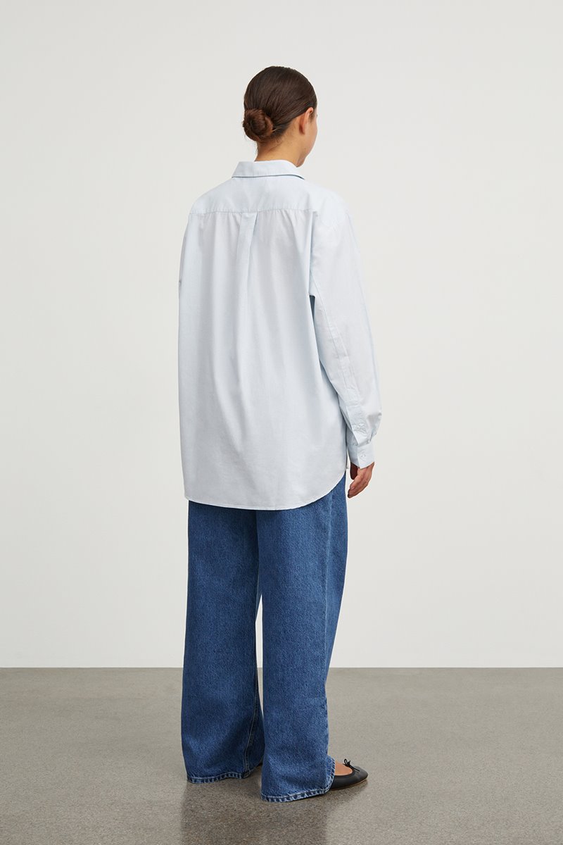 Skall Studio edgar shirt sky blue  side
