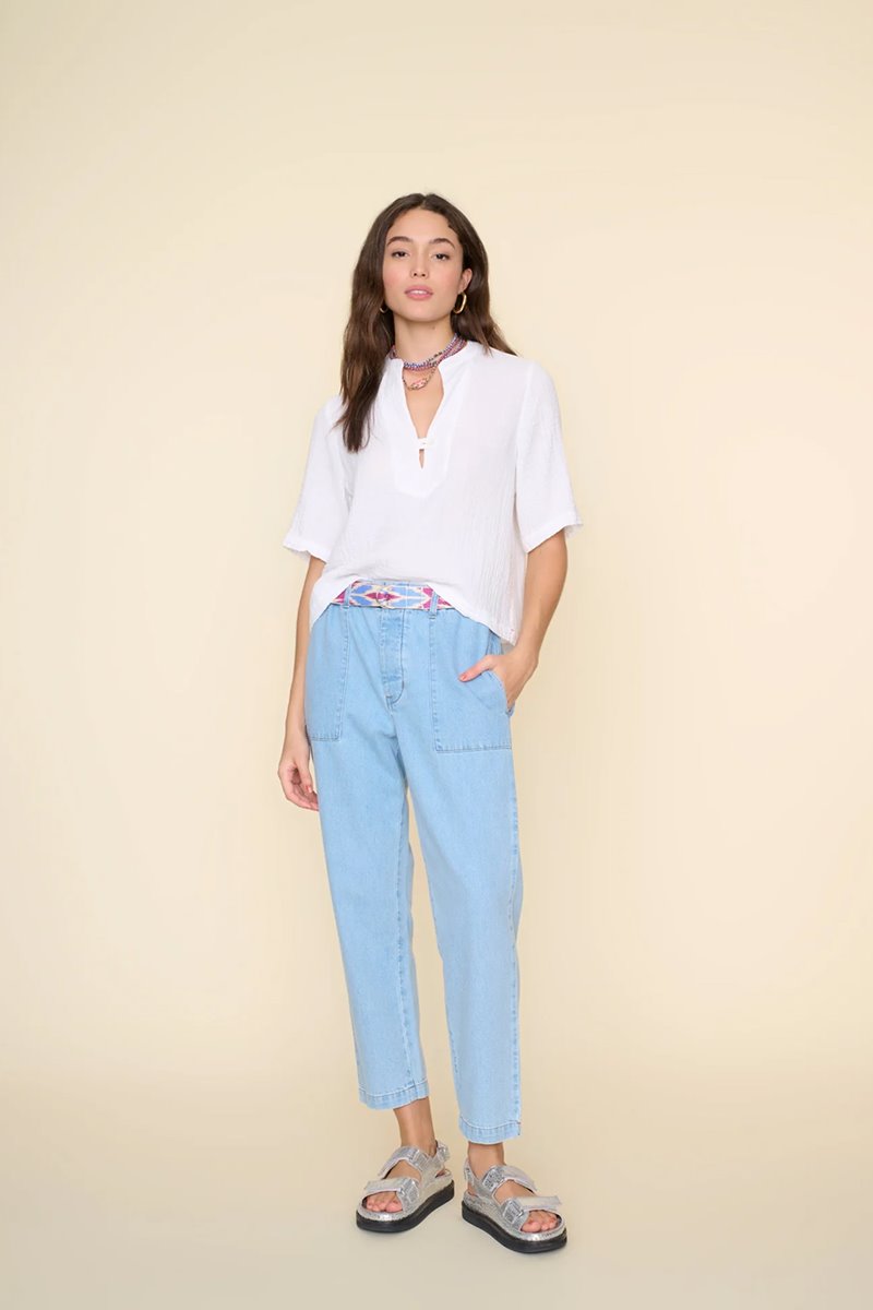 Xirena  mercer denim pant - light blue